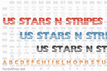 US Stars N Stripes Font