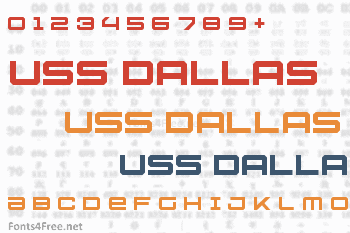 USS Dallas Font