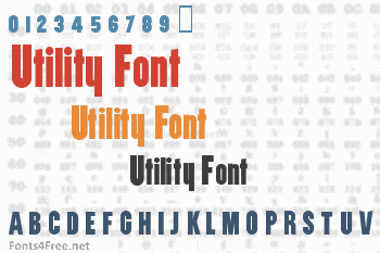 Utility Font