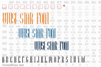 Utusi Star Font