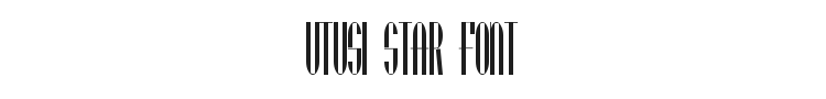 Utusi Star Font Preview