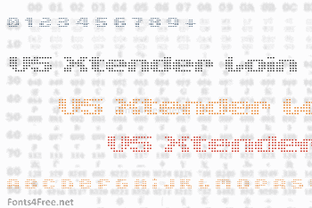 V5 Xtender Loin Font