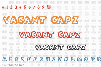 Vacant Capz Font