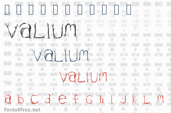 Valium Font