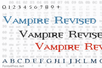 Vampire Revised Font