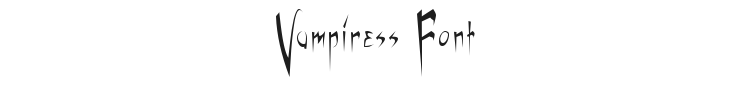 Vampiress Font Preview