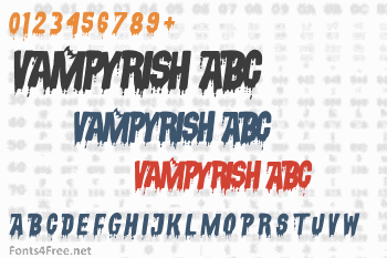 Vampyrish ABC Font