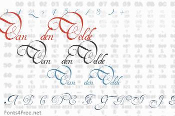 Van den Velde Script Font