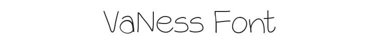 VaNess Font Preview