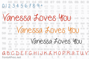 Vanessa Loves You Font