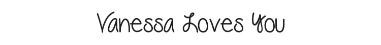 Vanessa Loves You Font