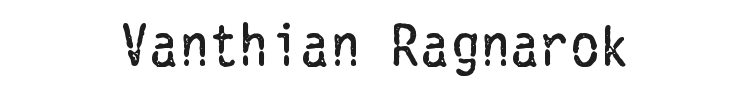 Vanthian Ragnarok Font