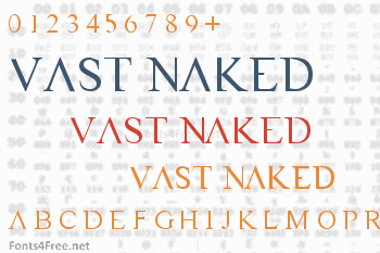 VAST Naked Font