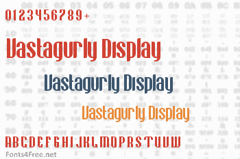 Vastagurly Display Font