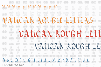 Vatican Rough Letters 8th Century Font