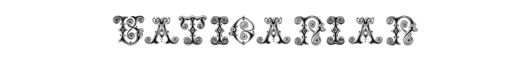 Vaticanian Initials Font Preview