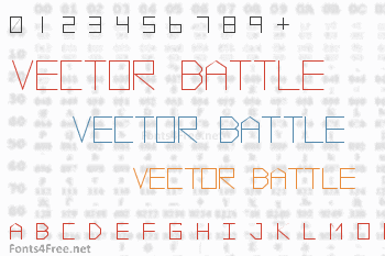 Vector Battle Font