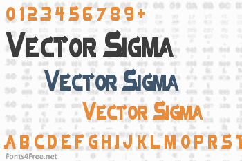 Vector Sigma Font