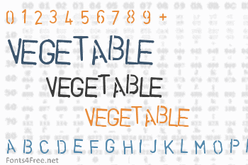 Vegetable Font