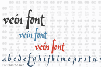 Vein Font