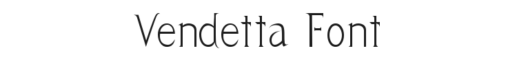 Vendetta Font Preview