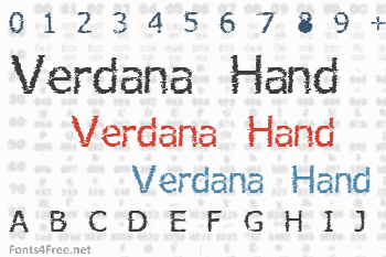 Verdana Hand Font