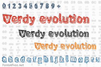 Verdy evolution Font