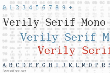 Verily Serif Mono Font