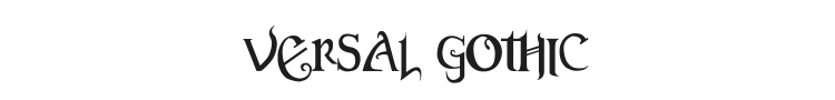 Versal Gothic Font Preview