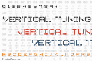 Vertical Tuning Font