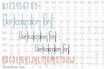 Verticalization Font