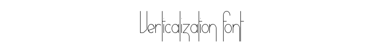 Verticalization Font