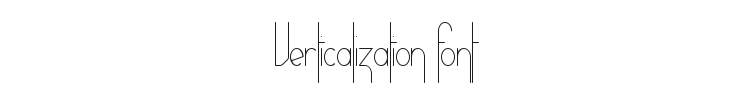 Verticalization Font Preview