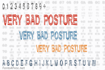 Very Bad Posture Font