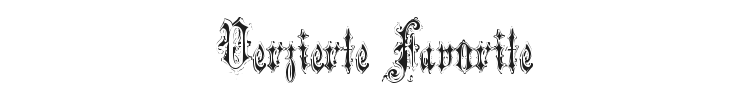 Verzierte Favorite Font