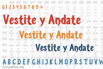 Vestite y Andate Font