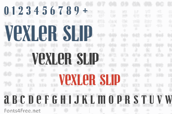 Vexler Slip Font