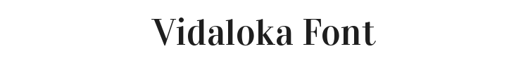 Vidaloka Font Preview