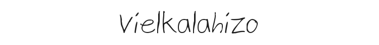 Vielkalahizo Font Preview