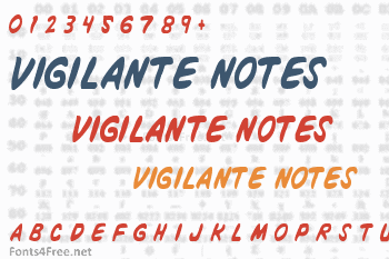 Vigilante Notes Font