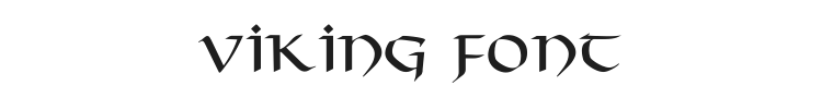 Viking Font