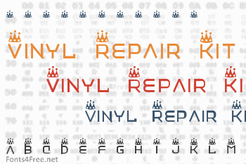 Vinyl Repair Kit Font