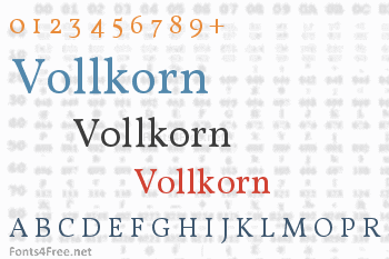 Vollkorn Font