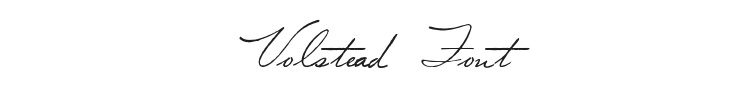 Volstead Font Preview