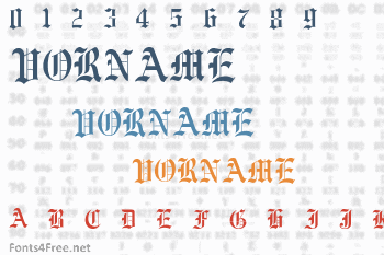 Vorname Font