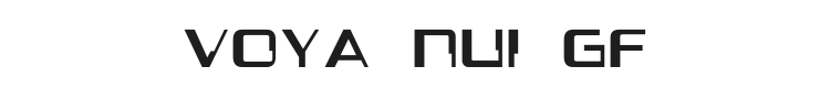 Voya Nui GF Font