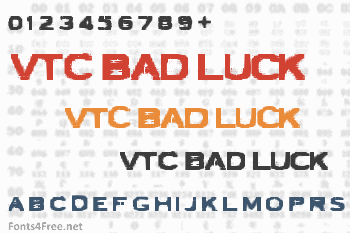 VTC Bad Luck Font