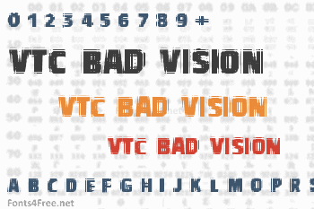 VTC Bad Vision Font