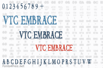 VTC Embrace Font