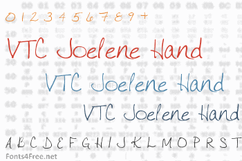 VTC Joelene Hand Font